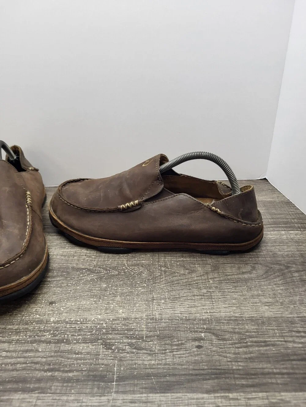 Olukia Moloa Loafers Men's Size 10 Brown Slip-On Shoes